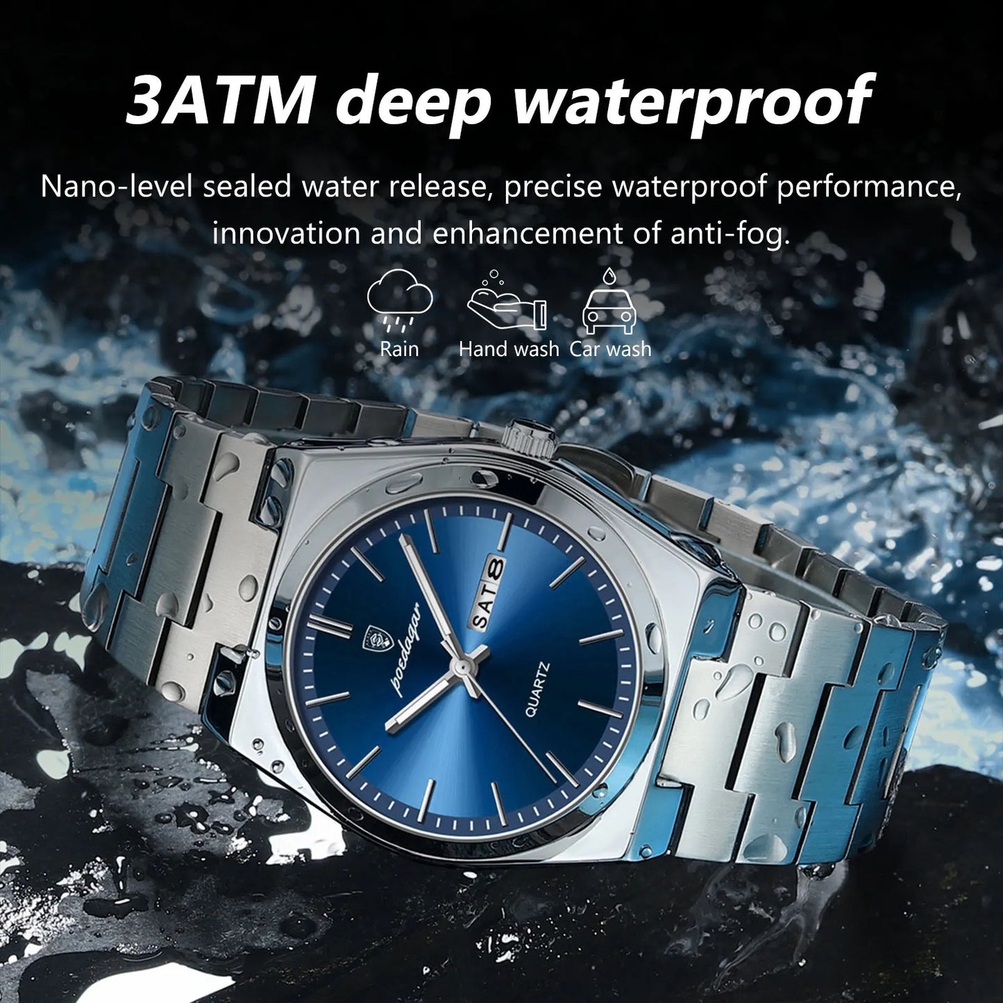 POEDAGAR Luxury Men’s Watch