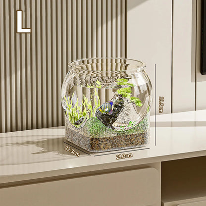 Purilite Select Clear Round Desktop Fish Tank