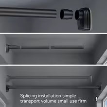 Purilite Select Telescopic Stainless Steel Shower Curtain Rod (Up to 2.7m)