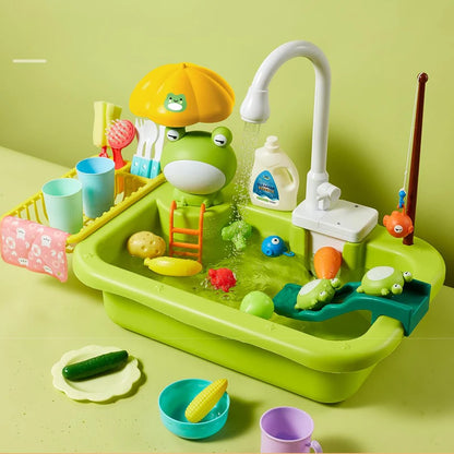 Purilite Select Kids Kitchen Sink Toy with Electric Dishwasher & Running Water