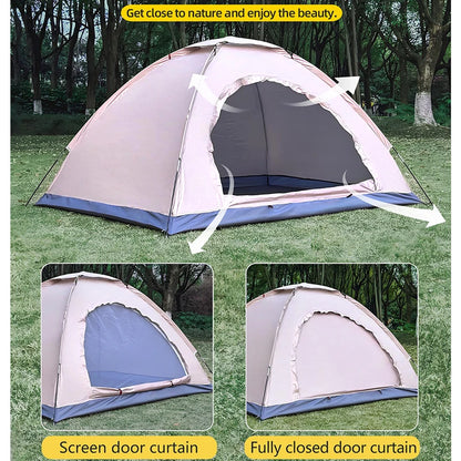 Purilite Select Outdoor Camping Tent | Portable Windproof Hiking Tent | Double Bed Family Shelter | Rain and Sun Protection