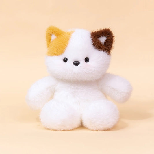Purilite Select Fluffy Sitting Cattle Plush Toy Soft Stuffed Animal Doll Cozy PP Cotton Companion Gift for Kids & Home Decor