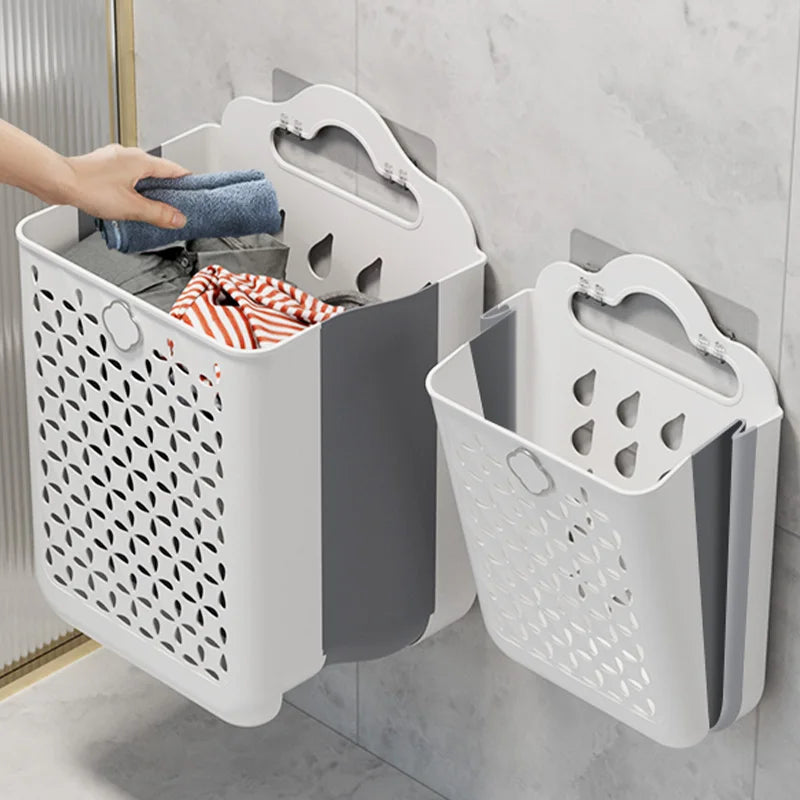 Purilite Select Folding Wall-Mounted Laundry Basket