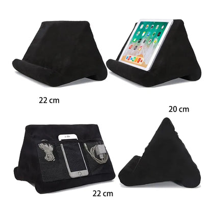 Purilite Select Sponge Pillow Tablet Holder | Multi-Angle Soft Support Stand | Tablet & Mobile Phone Reading Pillow