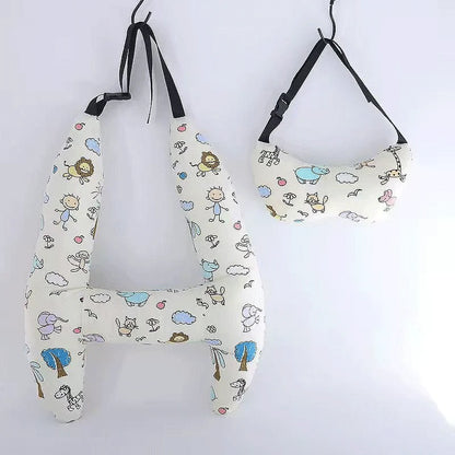 Purilite Select Car Sleeping Safety H-Shape Travel Pillow | Adjustable Head & Neck Support Cushion for Kids and Adults