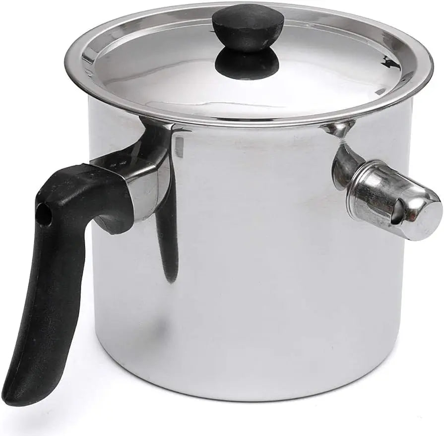 Purilite Select Stainless Steel Double-Wall Milk Pot with Whistle