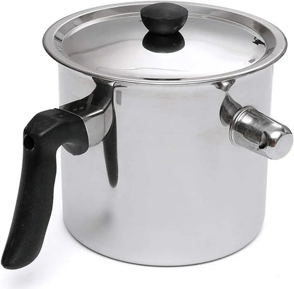 Purilite Select Stainless Steel Double-Wall Milk Pot with Whistle