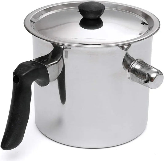 Purilite Select Stainless Steel Double-Wall Milk Pot with Whistle