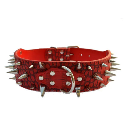 Purilite Select Adjustable Wide PU Leather Dog Collar