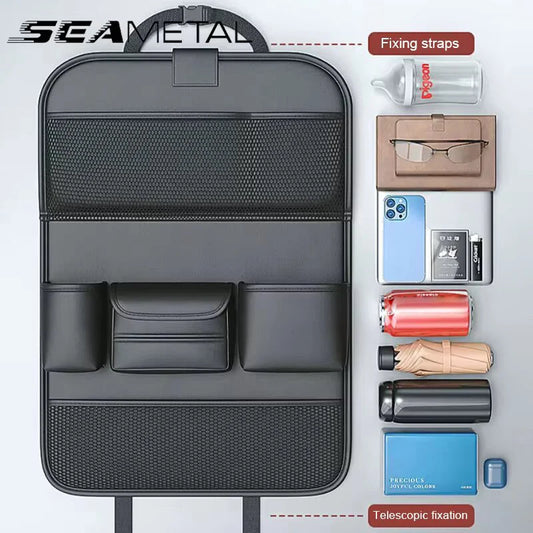 Purilite Select Car Seat Back Organizer with Foldable Table Tray
