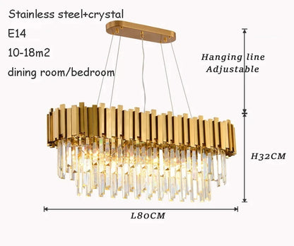 Purilite Select Luxury Crystal Ceiling Chandelier