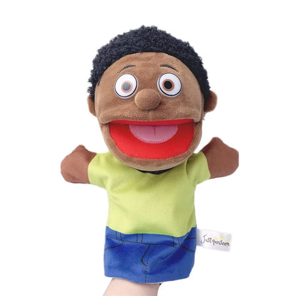 Purilite Select Family Plush Hand Finger Puppet Set Soft Cotton Educational Storytelling Toy for Kids and Adults (Set of 2)