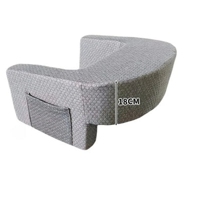 Purilite Select Bed Reading Pillow | High-Density Memory Foam U-Shape Support Pillow | Breathable Ergonomic Body Cushion