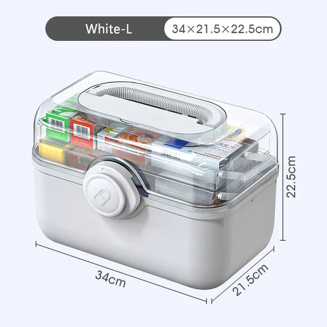 Purilite Select Large Capacity Family Medicine Organizer Box