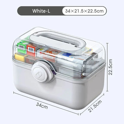 Purilite Select Large Capacity Family Medicine Organizer Box