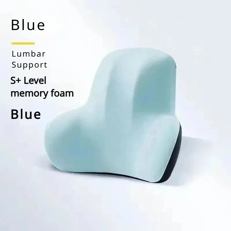 Purilite Select Memory Foam Lumbar Back Cushion | Ergonomic Support Pillow for Car, Office, Gaming Chair & Postpartum Relief