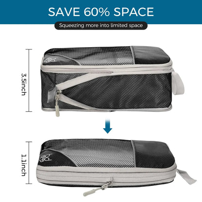 Purilite Select 5‑6 PCS Compressed Travel Packing Cubes Set