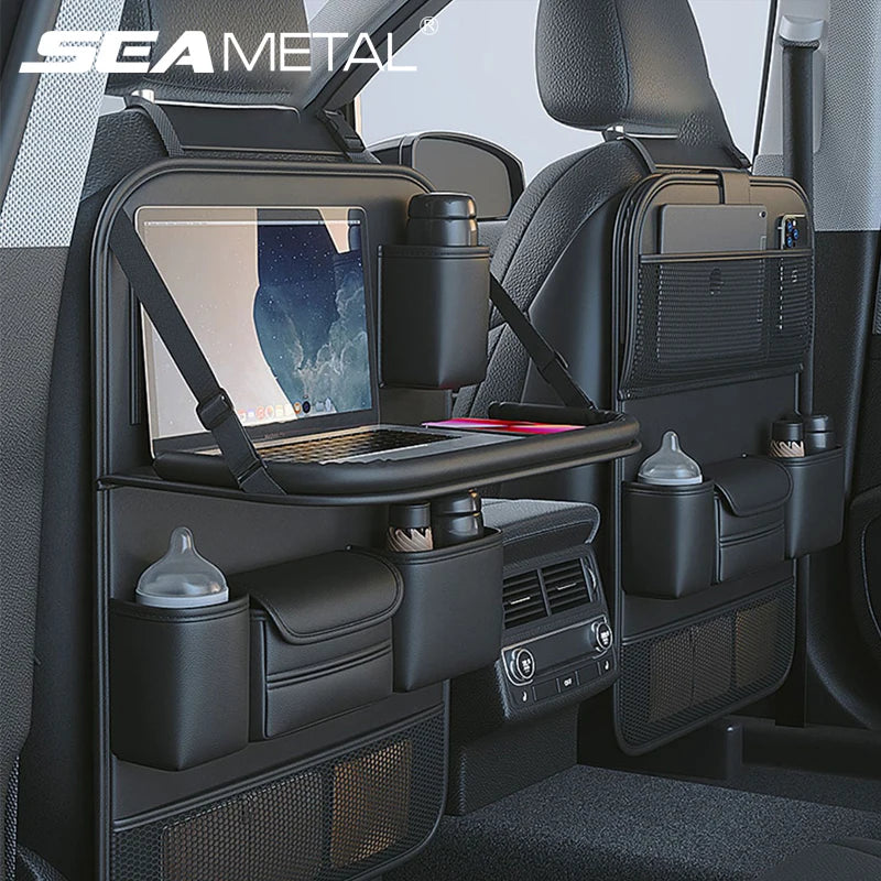 Purilite Select Car Seat Back Organizer with Foldable Table Tray