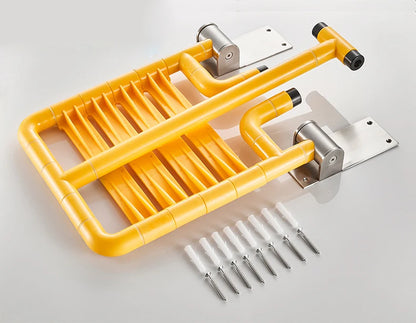 Purilite Select Bathroom Shower Wall Mounted Folding Seat | Stainless Steel Heavy Duty Shower Stool | Space Saving Foldable Chair 200KG Load