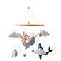 Purilite Select Wooden Baby Crib Mobile | Crochet Star Hanging Bed Bell | Nursery Rattle Decoration | Newborn Comfort Toy
