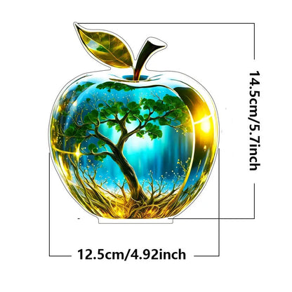 Purilite Select Clear Crystal Apple Figurine