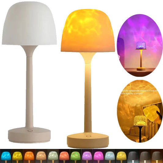 PURILITE SELECT MUSHROOM TABLE LAMP – WATER RIPPLE PROJECTION LIGHT