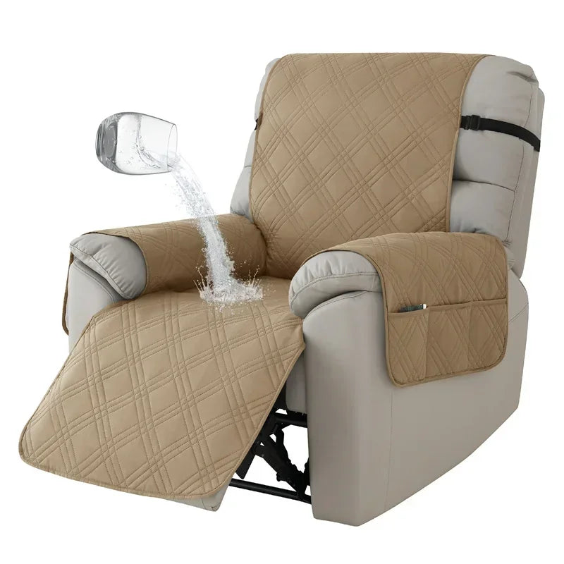 Purilite Select 1-Seater Waterproof Recliner Cover Anti-Slip Sofa Couch Furniture Protector for Pets and Kids