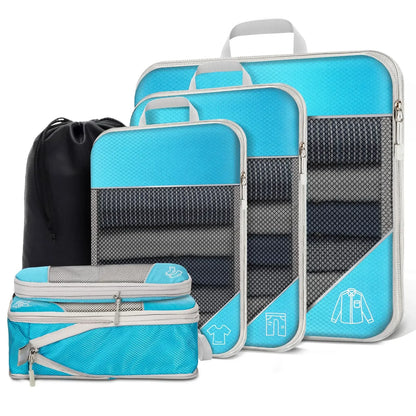Purilite Select 5‑6 PCS Compressed Travel Packing Cubes Set