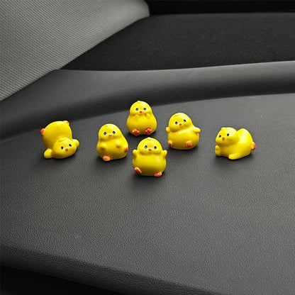 Purilite Select Mini Resin Chick Dashboard Ornament Set Decorative Car Interior Desk Home Office Display Accent (Set of 3)