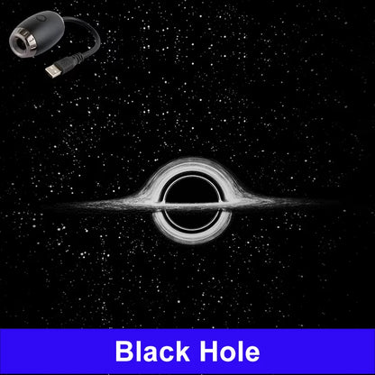 Purilite Select USB Starry Sky Galaxy Projector Night Light | Saturn Style LED Ambient Ceiling Lamp | Plug & Play Car & Room Decor |  Set of 3