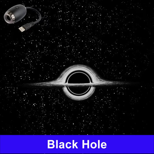 Purilite Select USB Starry Sky Galaxy Projector Night Light | Saturn Style LED Ambient Ceiling Lamp | Plug & Play Car & Room Decor |  Set of 3