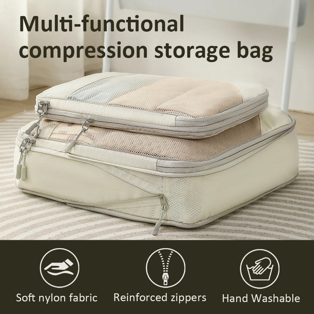 Purilite Select 5‑PCS Compressible Travel Packing Cubes Set