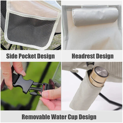 Purilite Select Portable Folding Camping Chair with Headrest