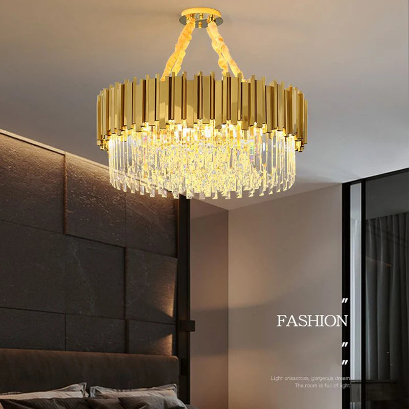 Purilite Select Luxury Crystal Ceiling Chandelier