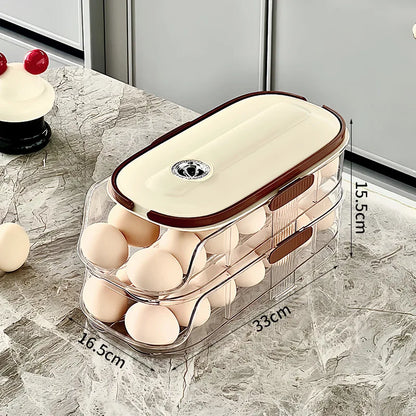 Purilite Select Household Multi-Layer Automatic Rolling Egg Storage Box