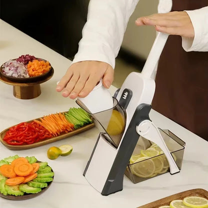 Purilite Select 5-in-1 Multifunction Vegetable Cutter Grater Slicer and Dicer Kitchen Food Preparation Tool