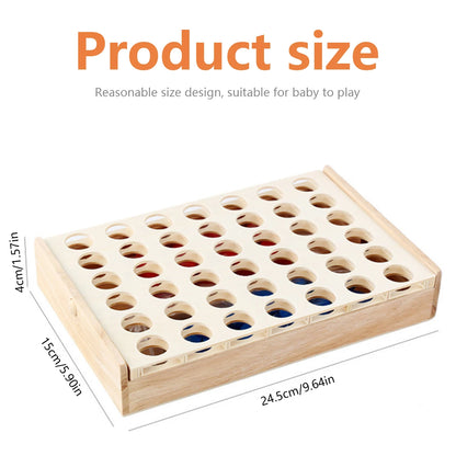 Foldable Connect 4 In A Line Board Game Classic Party Chess Family Toy Educational Children Thinking Training Board Games Adults