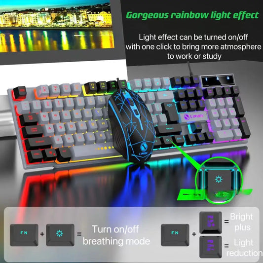 Purilite Select Wired Keyboard and Mouse Se