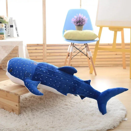 Purilite Select Large Whale Shark Body Pillow | Long Cute Fish Plush Sofa Decorative Back Cushion & Sleeping Pillow