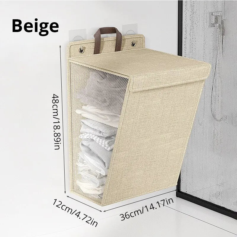 Purilite Select Foldable Adhesive Laundry Basket Hamper
