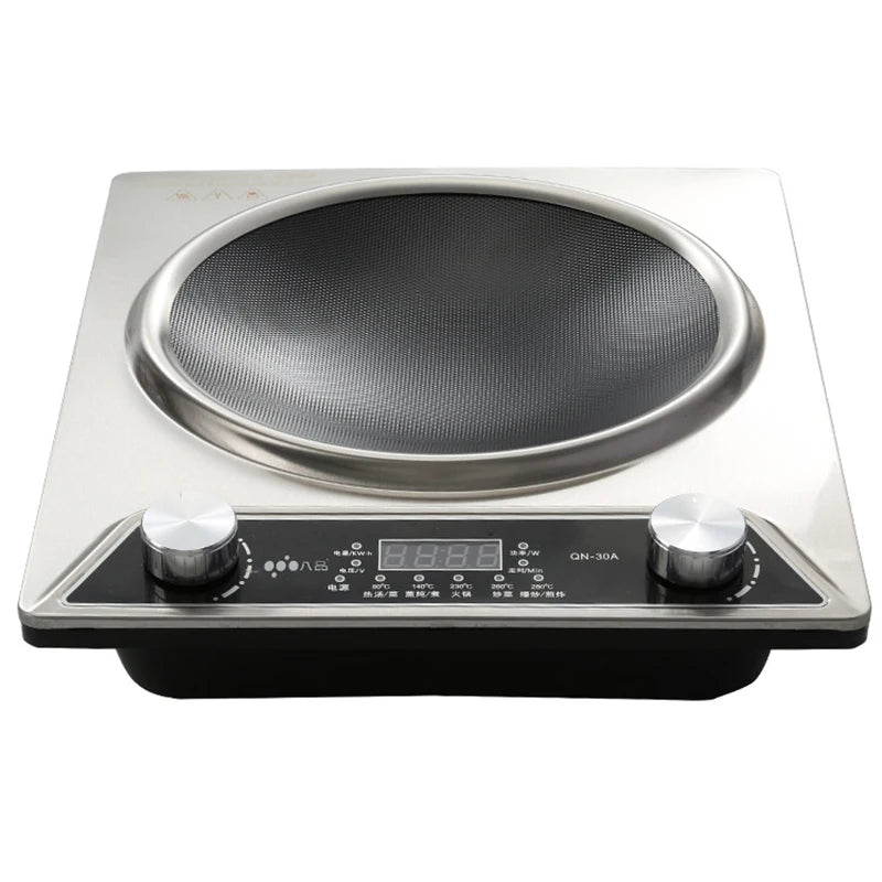 Purilite Select 3000W Induction Cooker | High Power Electric Hob with Knob Control | Waterproof Single Burner Hot Pot & Stir Fry Stove