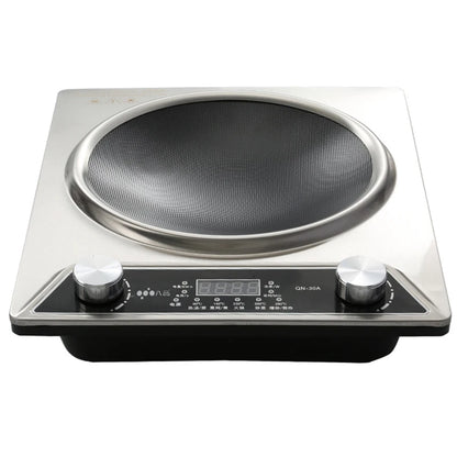 Purilite Select 3000W Induction Cooker | High Power Electric Hob with Knob Control | Waterproof Single Burner Hot Pot & Stir Fry Stove