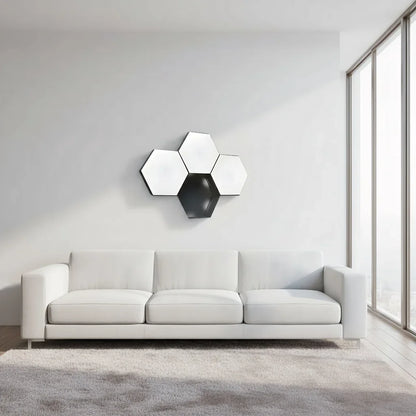 Purilite Select | Hexagon Touch LED Wall Light 6-Pack | Dimmable Night Light | Modern Wall Decor Lighting
