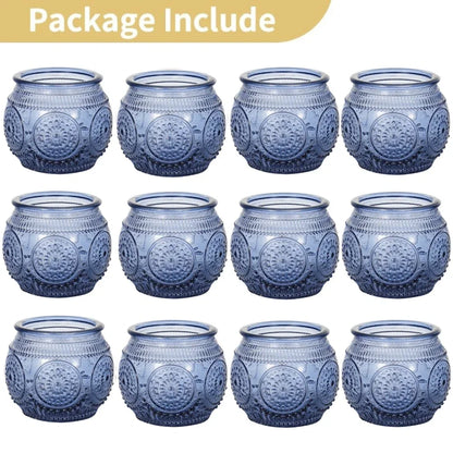Purilite Select 6/12Pcs Votive Glass Candle Holders