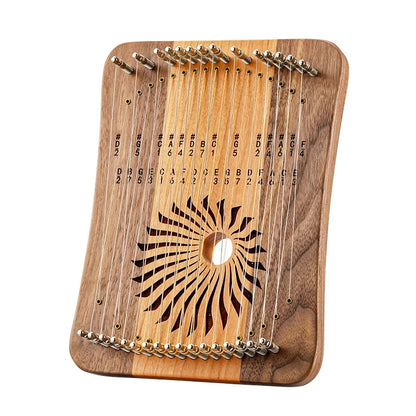 Purilite Select | Wooden Finger Lyre Harp | 17 / 31 Strings Thumb Lyre | Beginner Musical Instrument
