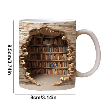 Purilite Select Creative 3D Bookshelf Mug