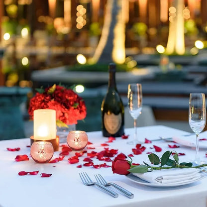 Purilite Select 6/12Pcs Round Speckled Glass Votive Candle Holders