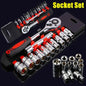 Purilite Select 12-Piece Socket Wrench Set – Professional-Grade Motorcycle, Bicycle & Auto Repair Tool Kit