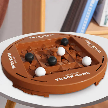 Purilite Select Dual Player Track Rotating Logic Chess Game – Four-in-a-Row Strategy Board Educational Tabletop Toy