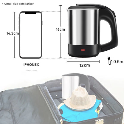 Purilite Select Premium Stainless Steel Electric Kettle with Auto Shut-Off (220V)